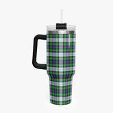 MacKenzie Dress Modern Tartan Crest 40 oz Insulated Tumbler with Handle
